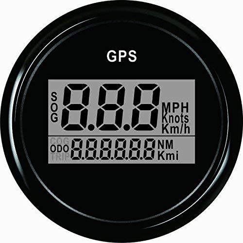 ELING Warranted 디지털 GPS 속도계 주행거리계 차량용 보트 백라이트 2’’ (52mm) 12V/ 24V