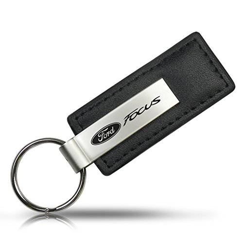 Au-Tomotive 골드, Inc. 포드 포커스 블랙 가죽 키링, 열쇠고리, 키체인