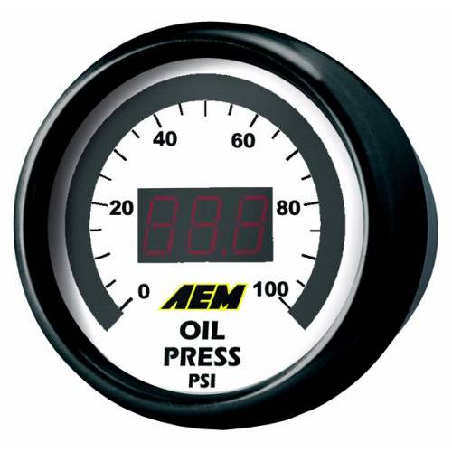 AEM 30-4401 0-100 PSI 오일 or 연료 압력 게이지