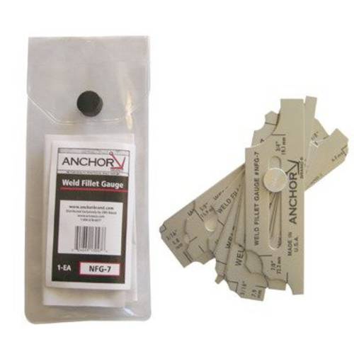 ANCHOR 브랜드, 100-NFG-7, Anchor NFG-7 접착,용접 FILLETGAUGE 세트