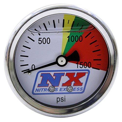 Nitrous Express 15508 0-1500 psi Nitrous 압력 게이지