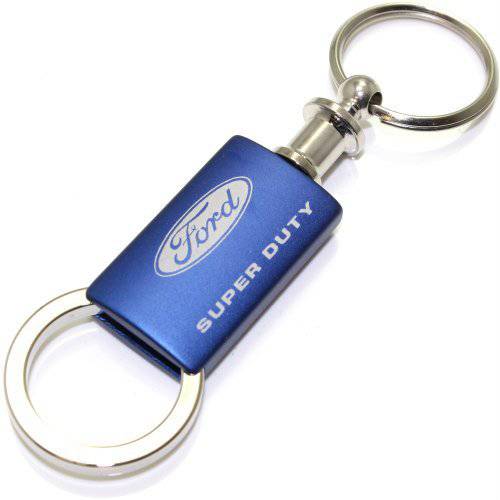Ford  슈퍼 듀티 블루 로고 메탈 알루미늄 발렛 풀 Apart 키링, 열쇠고리, 키체인 링 포브