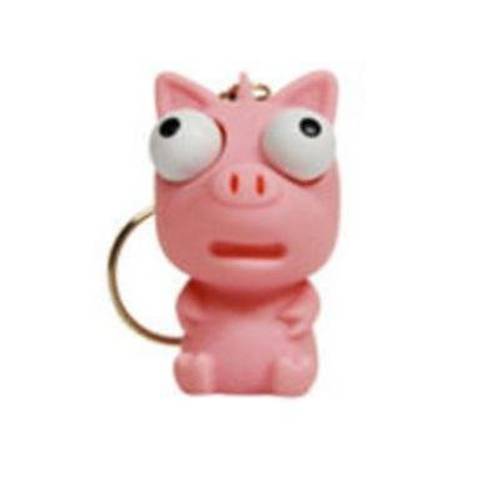 귀여운 Squishies 키링, 열쇠고리, 키체인 * 동물 아이 Popper (Pig)