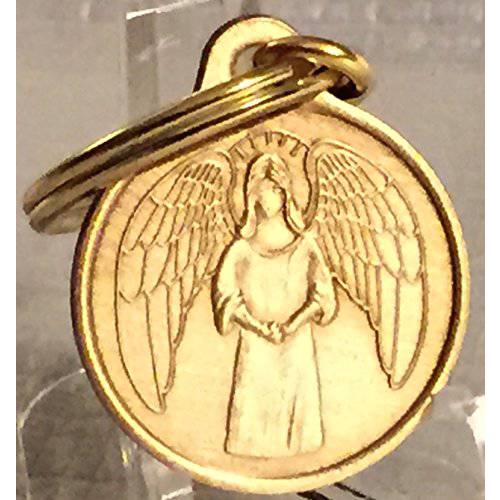 wendells Guardian Angel 1 브론즈 키링, 열쇠고리, 키체인 태그 He Will 제어 Angels 키태그 키체인,키링,열쇠고리