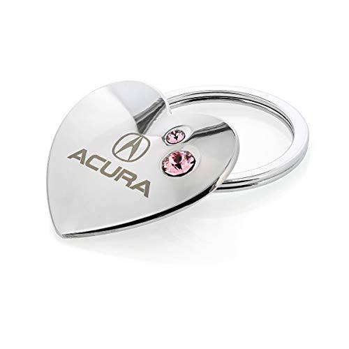 Acura Heart 키링, 열쇠고리, 키체인 Swarovski 핑크 크리스탈 키체인,키링,열쇠고리 포브