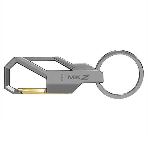 iPick Image  링컨 MKZ 건메탈 그레이 스냅 후크 메탈 키링, 열쇠고리, 키체인 키체인,키링,열쇠고리, Made in USA