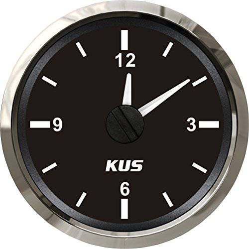 KUS Guaranteed 시계 미터 게이지 12-Hour 포맷 백라이트 52mm(2) 12V/ 24V