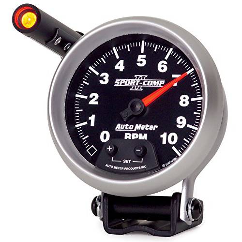 오토 미터 3690 Sport-Comp II 3-3/ 8 10000 RPM Shift-Lite 타코미터