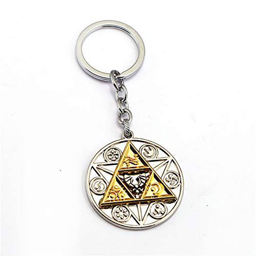 DoubleChin  젤다 Triforce 키체인, 키링, 열쇠고리 - Triforce Medallion 키체인, 키링, 열쇠고리