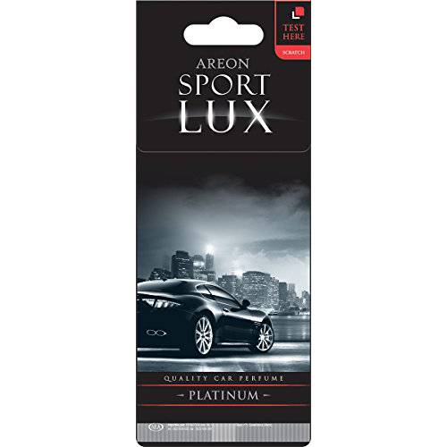Areon 스포츠 LUX 퀄리티 퍼퓸/ 쾰른 차량용dboard 차량용&  홈 방향제, 탈취제, 플래티늄 (팩 of 3)