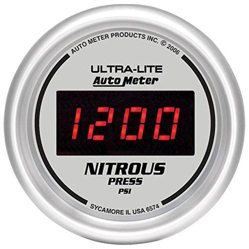 오토 미터 6574 Ultra-Lite 디지털 2-1/ 16 0-2000 PSI 디지털 Nitrous 압력 게이지