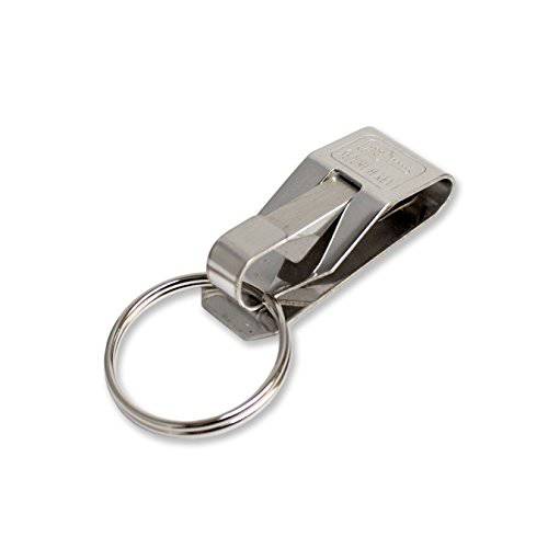 Lucky LineThe Original, 오리지날 Secure-A-Key - 클립 on - 내구성, 튼튼 벨트 열쇠 고리 스테인레스 스틸 1 Per Pack 40401