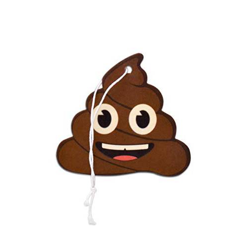 Elektroplate Poop Emoji 방향제, 탈취제, 코코넛 향, 6-Pack
