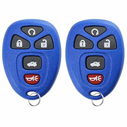 KeylessOption 키리스 엔트리 리모컨 차량용 키 포브 교체용 15912860 -Blue 팩 2