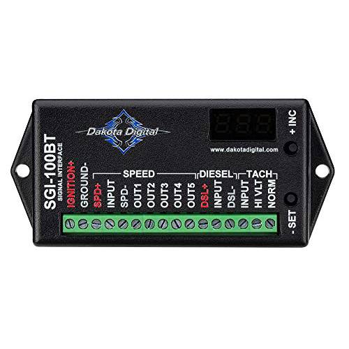 Dakota Digital SGI-100BT 범용 속도계 and 타코미터 인터페이스