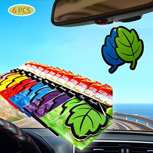 향 걸수있는 차량용 컵 방향제, 탈취제 -귀여운 차량용 방향제, 탈취제 가미 내츄럴 에센셜 유화 (Six Leaf)