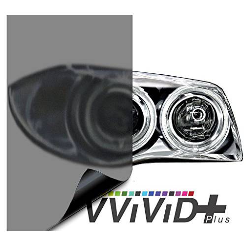 VViViD Air-Tint 매트 블랙 헤드라이트,전조등/ 테일 라이트 창문 틴트 (16 인치 x 60 인치 2-roll 팩)