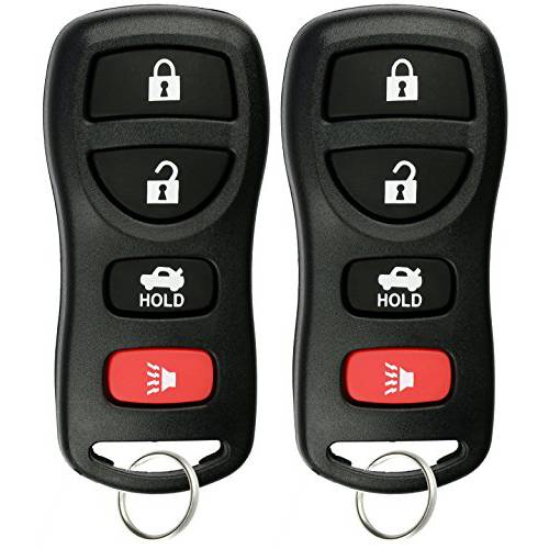 KeylessOption 열쇠가 필요없는 키리스 고 리모컨 자동차 키 포브 닛산 인피니티 KBRASTU15 Pack 2 for