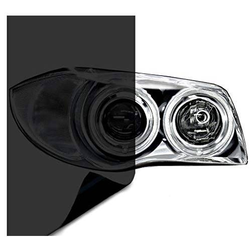 VViViD Air-Tint 다크 블랙 헤드라이트,전조등/ 테일 라이트 창문 틴트 (120 인치 x 60 인치 벌크, 대용량 롤)