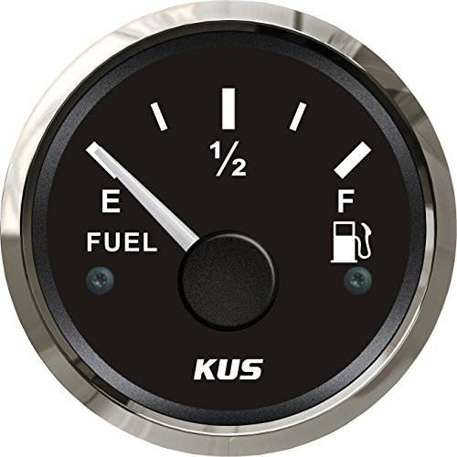 KUS Warranted 오일 연료 레벨 게이지 미터 인디케이터 0-190ohm 백라이트 12V/ 24V 52MM(2)