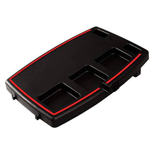 STUPID 차량용 Anti-Slip Multi-Compartment 차량용 수납 정리함 꽂이 요리 음식 트레이 화물 스트랩 후크 블랙 레드