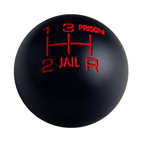 DEWHEL  가중 라운드 블랙 Jail Prison 5 스피드 시프트 노브 M10x1.5 M10x1.25 M8x1.25 M12x1.25