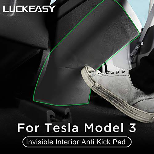 LUCKEASY 테슬라 모델 3 2018-2020 Hide lnterior 안티 킥 패드 프로텍트 사이드 엣지 필름 보호 스티커