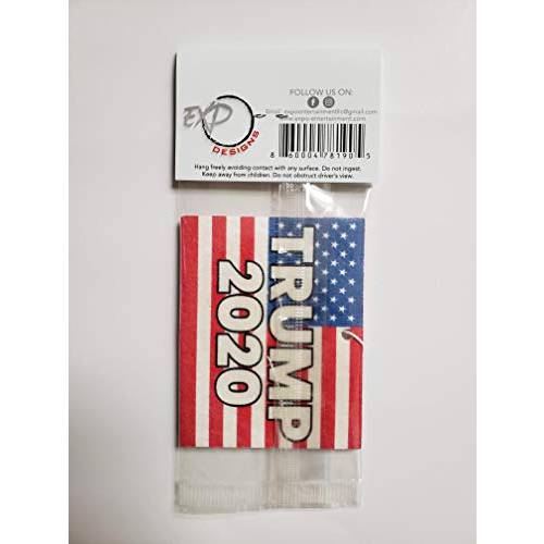 Trump 2020 차량용 방향제, 탈취제 (4 Pack).Made in America. Eco 친화적, 향,  롱래스팅 냄새, 퀄리티 커스텀 디자인.