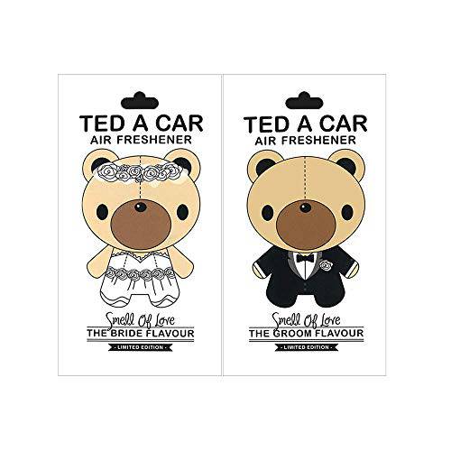 TED A CAR  방향제, 탈취제 - 2 아이템 웨딩 팩 걸수있는 귀여운 Perfumes/ 향,프래그런스,프레그런스 차량용, 침실 or 사무실,오피스. [신부, Groom]