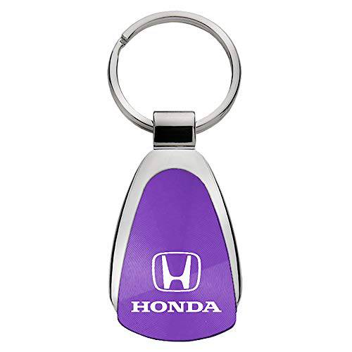 Honda  정품 퍼플 로고 메탈 크롬 Tear 드롭 키링, 열쇠고리, 키체인 링 포브
