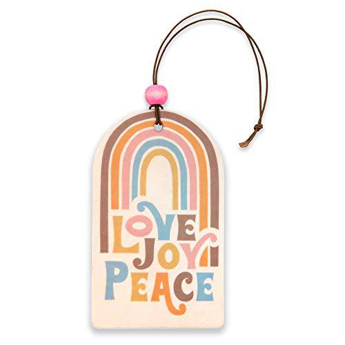 자동차 방향제 by 스튜디오 Oh - 팩 of 2 Love Peace Joy 향 걸수있는 방향제 - 독특한&  익스클루시브 향,프래그런스,프레그런스 DeoBoost 냄새 제거