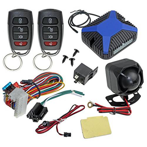 InstallGear 자동차 알람 세큐리티&  키리스 엔트리 시스템, 트렁크 팝 2 4-Button 리모컨