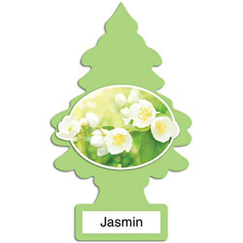 LITTLE TREES 자동차 방향제, 탈취제 I 걸수있는 트리 Provides 롱래스팅 향 오토 or 홈 I Jasmin, 24 Count, (4) 6-Packs