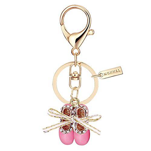 Bling 크리스탈 핑크 Ballet 신발 키체인,키링,열쇠고리 Creative 포장, 패키징 박스 MZ853-1