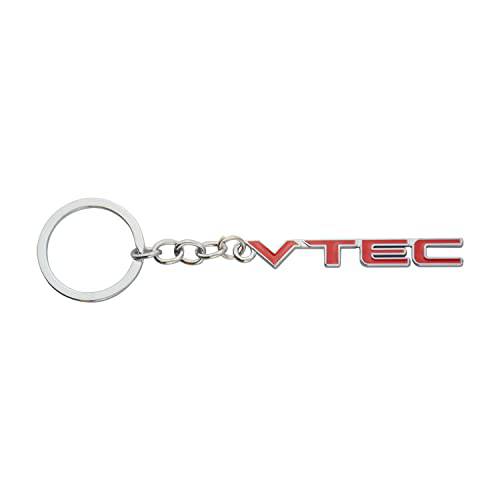 VTEC 키체인,키링,열쇠고리 크롬 마감 3D 메탈 자동차 엠블렘, 앰블럼 키 홀더 열쇠고리 교체용 VTEC