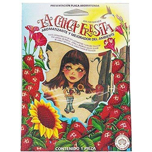 4 pc 딸기 La Chica Fresita 방향제 Aromatizante Fresa