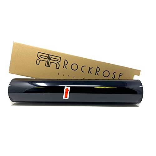 RockRose 5% VLT 자동차 틴트 24 by 100FT 2PLY 프리미엄 카본 프로페셔널 틴트 자동차 창문 틴트 열, UV, and IRR 블록 틴트 자동차 접착 Film(24 x 100FT)