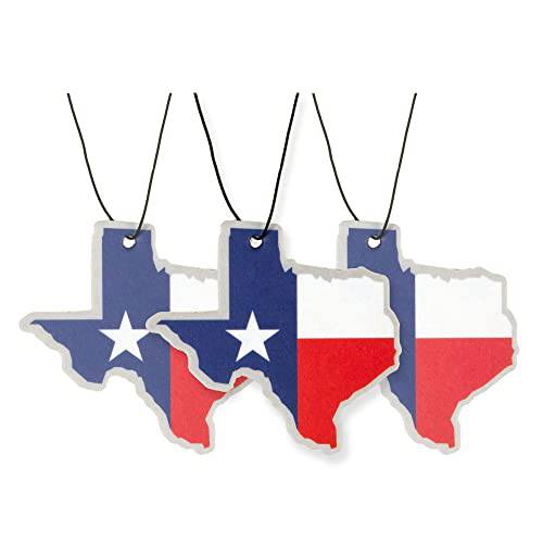 Texas 깃발 자동차 방향제, 탈취제 3 팩 향 에센셜 유화 (3 팩)