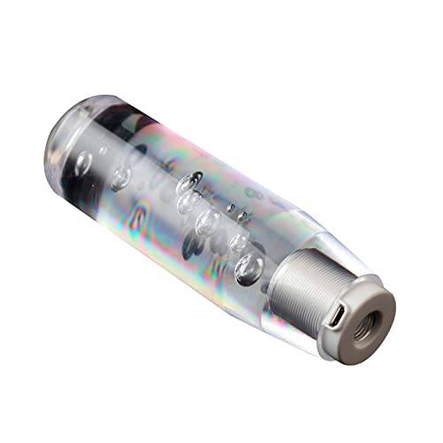 LED 시프트 노브, Geevorks 15cm LED 라이트 RGB 시프트 노브 스틱 크리스탈 투명 기포 기어 시프터 - 범용 시프터 손잡이 자동차 인테리어 악세사리