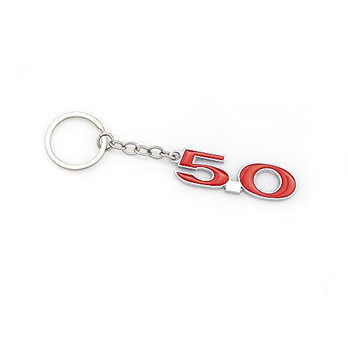 EmbRoom 5.0 자동차 키체인,키링,열쇠고리 열쇠고리, 키링 교체용 2011~2014 머스탱 GT 500 코브라 (레드)