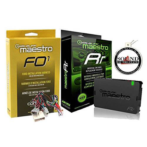 ADS Maestro ADS-MRR iDataLink 스티어링휠, 운전대, 핸들 인터페이스 HRN-RR-FO1 T 하네스 호환가능한 2006 UP 포드 번들, 묶음+  사운드 of Tri-State 방향제, 탈취제
