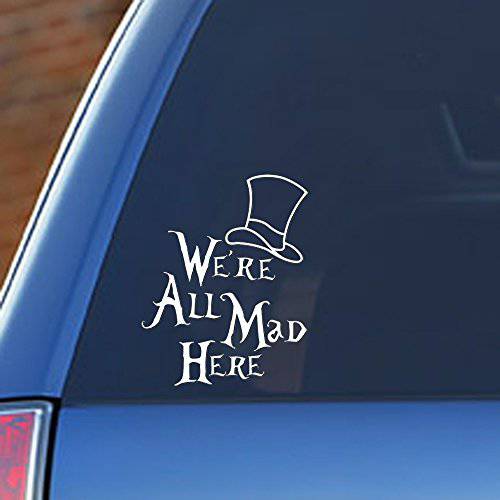 Signage Cafe Alice in Wonderland - We’re All Mad Here 비닐 차량용 데칼