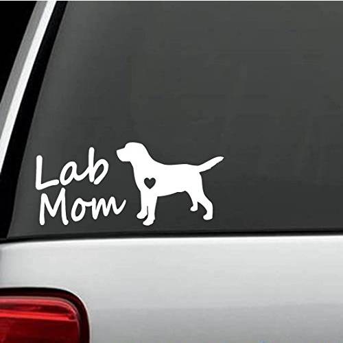 Bluegrass 데칼,도안 L1012 Lab Mom 래브라도 강아지 일으키다 데칼 스티커