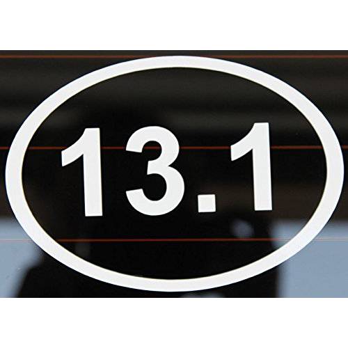 CMI NI302 13.1 비닐 스티커 ( 화이트) | Half-Marathon 데칼 | 프리미엄 퀄리티 비닐 데칼