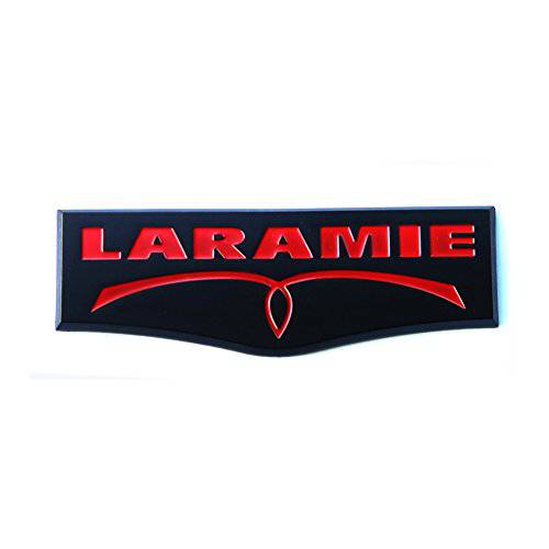1pc OEM Laramie 테일게이트 엠블렘, 앰블럼 배지 3D Laramie 네임플레이트 교체용 1500 2500 3500 블랙 레드