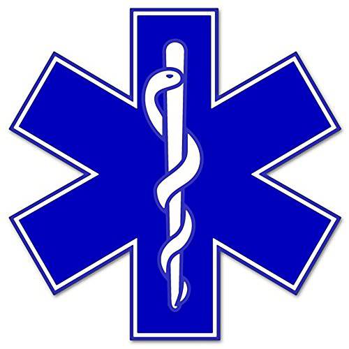 Rogue River Tactical EMS EMT 스타 of Life 스티커 데칼 블루 Medical Paramedic 구급차 (3)