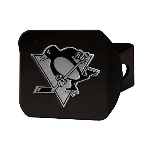 NHL - Pittsburgh Penguins 블랙 메탈 히치 커버