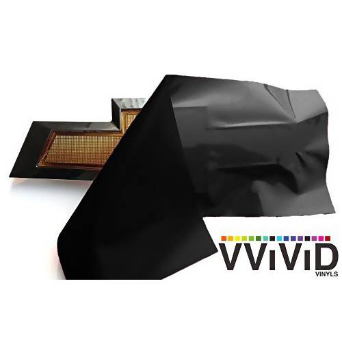 VViViD XPO 매트 블랙 쉐보레 보우타이 로고 랩 키트 2 롤 11.8 인치 X 4 인치