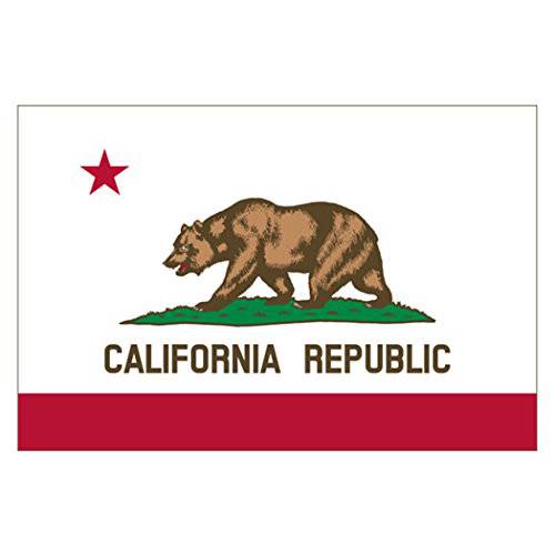 Rogue River Tactical  캘리포니아 스티커 CA Republic State 깃발 오토 차량용 데칼 범퍼 창문 스티커 (3x5)