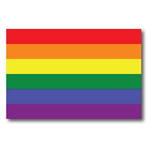 Gay Pride 레인보우 깃발 차량용 자석 데칼 - LGBT - 4x6 - 방수 레즈비언 게이 양성애자 성전환자